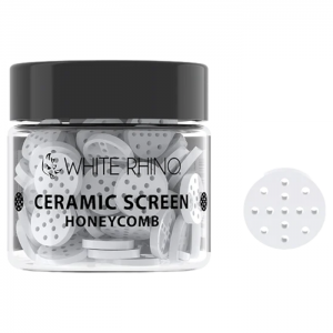 White Rhino Honeycomb Ceramic Screen - 100ct Jar [WRG9006]